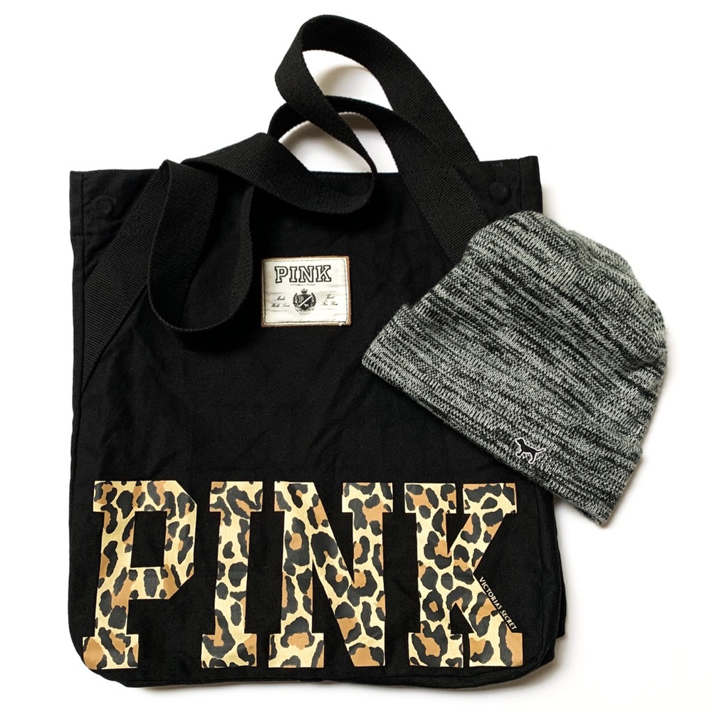 SALE!  PINK Victoria’s Secret Tote and beanie bundle